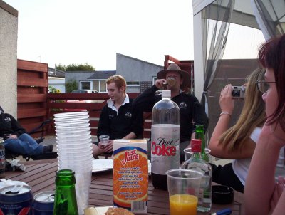 Q christens his new BBQ - photo 3